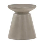Umbre Concrete End Accent Stool Table Gray - Armen Living
