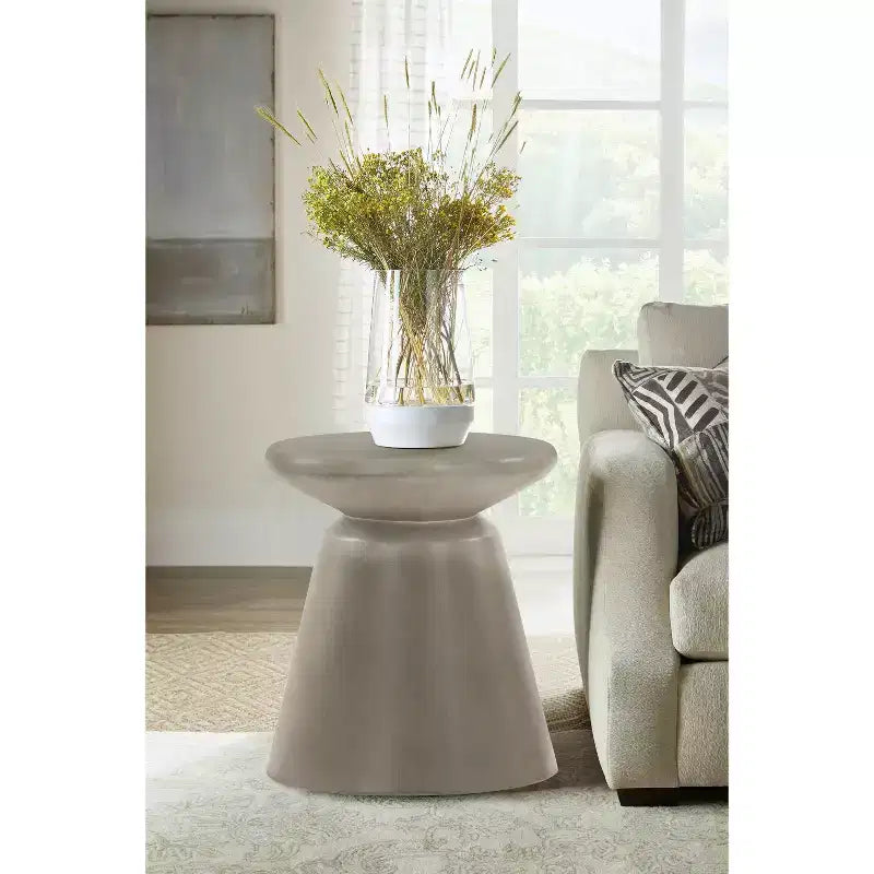 Sgabello Tavolino D'Appoggio Grigio Umbre Concrete End - Armen Living