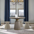 Sgabello Tavolino D'Appoggio Grigio Umbre Concrete End - Armen Living