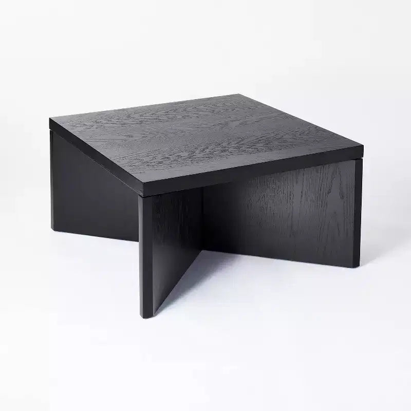 Tavolino da Caffè in Legno Quadrato River Heights Nero - Threshold™ disegnato con Studio McGee: Design Moderno con Gambe Incrociate