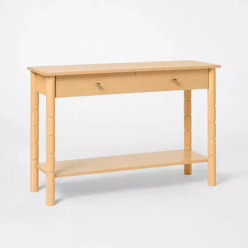48" Modern Wooden Console Table with Drawer Brown - Threshold™ designed with Studio McGee