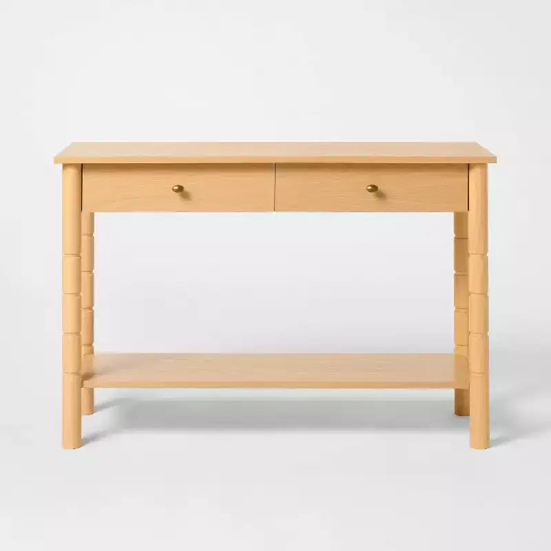 Consolle moderna in legno con cassetto da 48" marrone - Threshold™ disegnato con Studio McGee