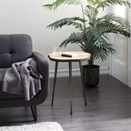 Tavolino d'appoggio Olivia & May Rustic in legno di mango marrone: Nessun assemblaggio, Gambe a compasso, Struttura in legno