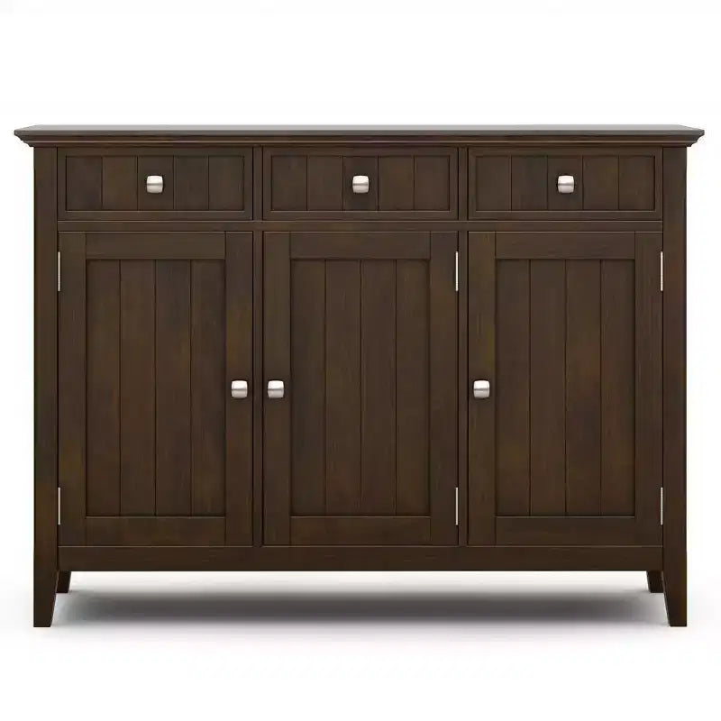 WyndenHall Normandy Armadio Contenitore Ampio Ingresso Marrone Brunetta: Stile Transizionale, 3 Cassetti, Struttura in Pino