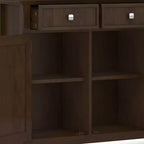 WyndenHall Normandy Armadio Contenitore Ampio Ingresso Marrone Brunetta: Stile Transizionale, 3 Cassetti, Struttura in Pino