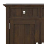 WyndenHall Normandy Armadio Contenitore Ampio Ingresso Marrone Brunetta: Stile Transizionale, 3 Cassetti, Struttura in Pino