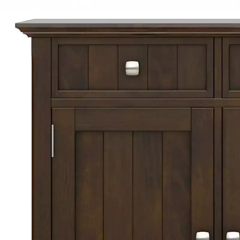 WyndenHall Normandy Armadio Contenitore Ampio Ingresso Marrone Brunetta: Stile Transizionale, 3 Cassetti, Struttura in Pino