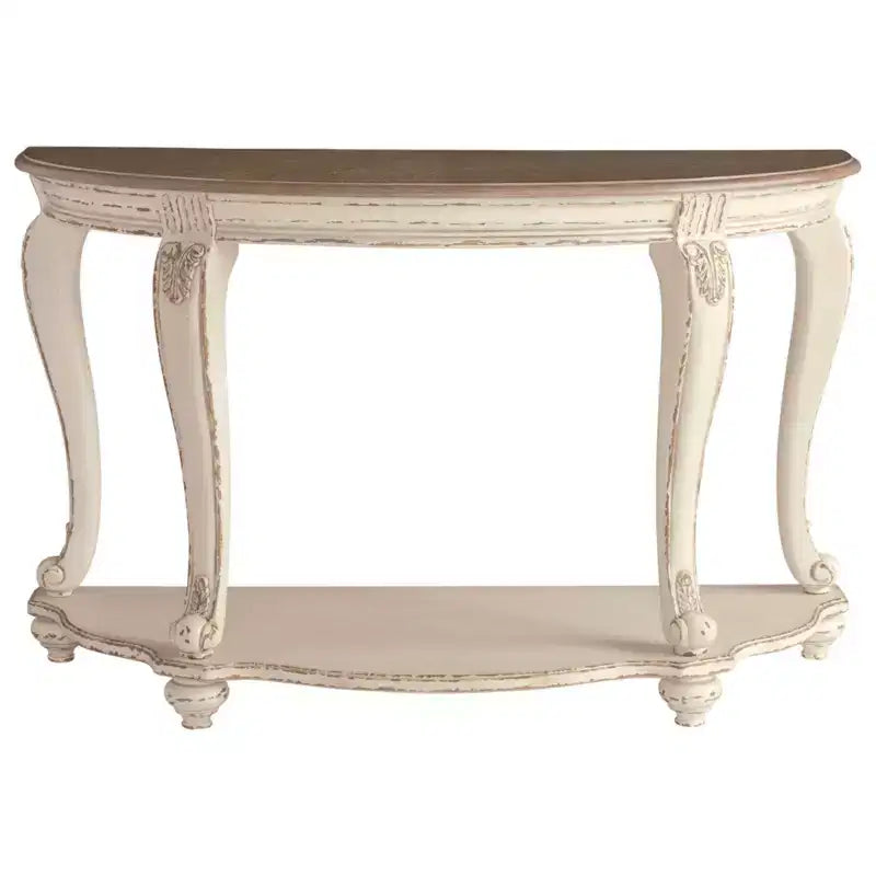 Realyn Tavolo Consolle Bianco/Marrone - Signature Design by Ashley