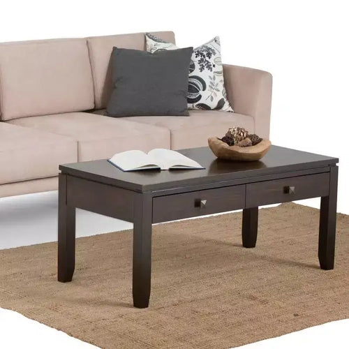 Tavolino da caffè Essex marrone mogano da 42" - WyndenHall