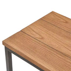 Consolle a due ripiani Nolan marrone - ClickDecor: fascino rustico, struttura in ferro, esposizione all'ingresso
