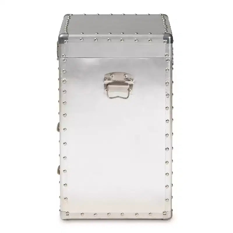 Cassettiera Serge Metal a 2 cassetti argento - Baxton Studio: Design industriale vintage, completamente assemblata