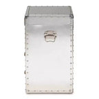 Cassettiera Serge Metal a 2 cassetti argento - Baxton Studio: Design industriale vintage, completamente assemblata