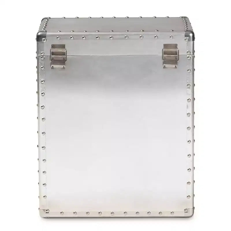 Cassettiera Serge Metal a 2 cassetti argento - Baxton Studio: Design industriale vintage, completamente assemblata