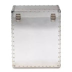 Cassettiera Serge Metal a 2 cassetti argento - Baxton Studio: Design industriale vintage, completamente assemblata