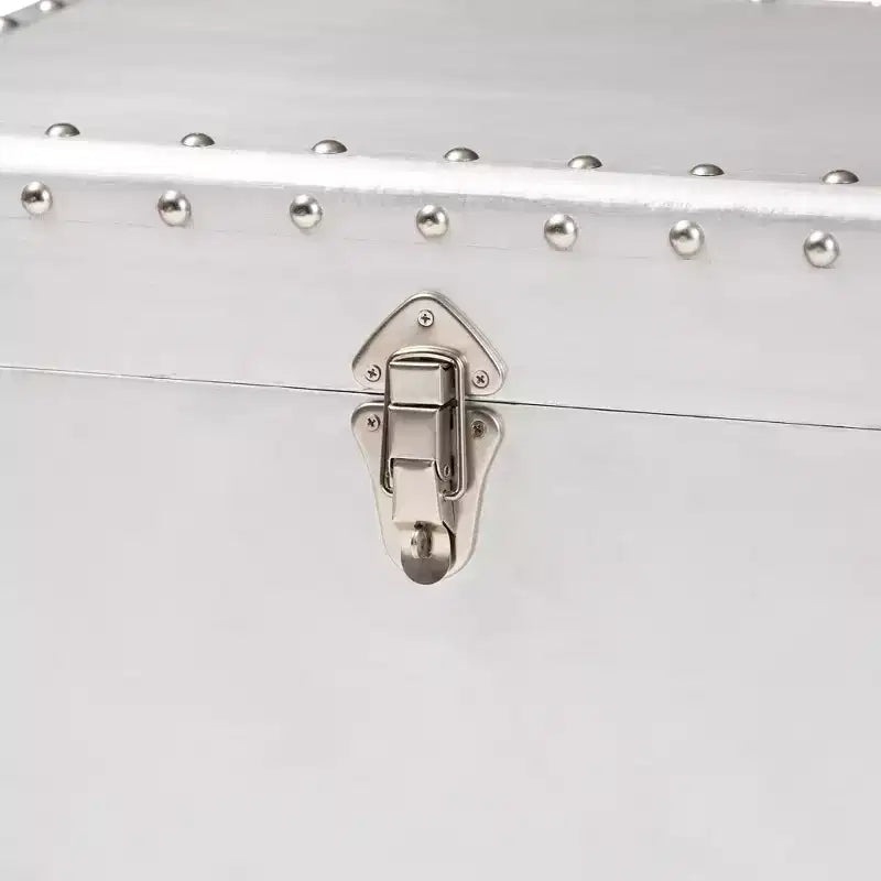 Cassettiera Serge Metal a 2 cassetti argento - Baxton Studio: Design industriale vintage, completamente assemblata