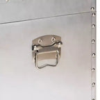 Cassettiera Serge Metal a 2 cassetti argento - Baxton Studio: Design industriale vintage, completamente assemblata