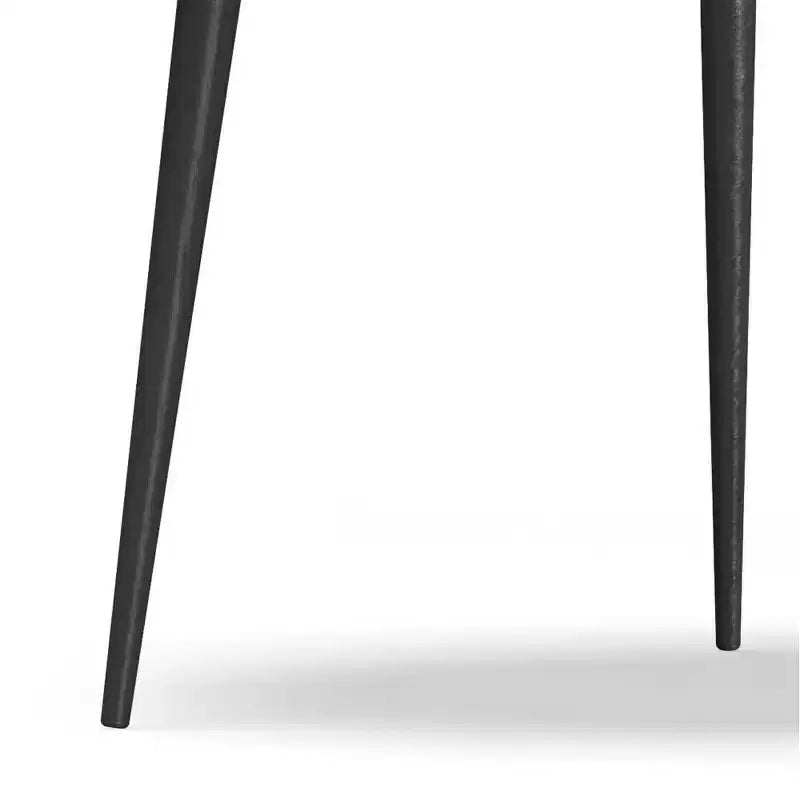Tavolino da caffè Joellla Cognac - WyndenHall: Legno massello, Gambe metalliche svasate, Design industriale, 42.9 cm H