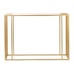 Consolle moderna in metallo specchiato oro - Olivia & May