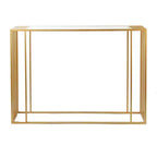 Consolle moderna in metallo specchiato oro - Olivia & May