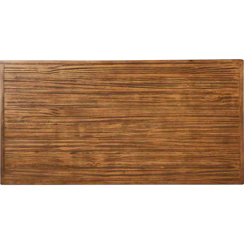 Tavolino da caffè Ezra in legno massello e metallo: Robusta struttura nera, design a 2 ripiani - ClickDecor