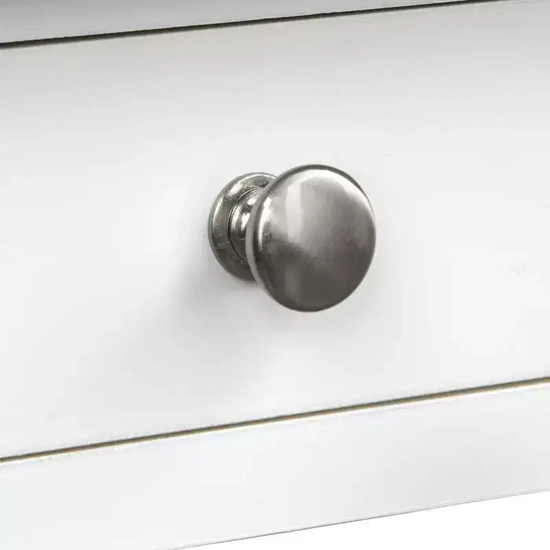 Scrivania compatta Buylateral Foster con ripiano superiore bianco