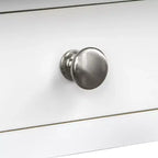 Scrivania compatta Buylateral Foster con ripiano superiore bianco