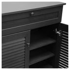 Baxton Studio Harding Scarpiera - Mobile contenitore - Espresso: Composito di legno, Contiene 20 paia, Design indipendente