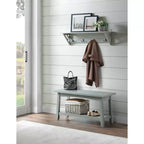 Gancio appendiabiti con mensola Middlebury da 36" grigio - Alaterre Furniture