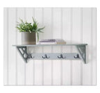 Gancio appendiabiti con mensola Middlebury da 36" grigio - Alaterre Furniture