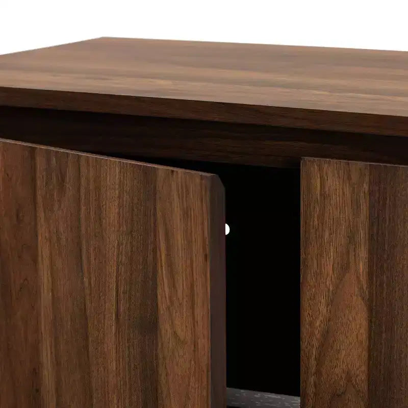 Landen Mid-Century Modern Scarpiera a 2 ante in Noce/Marrone/Oro - Baxton Studio: Organizer per Ingresso in MDF, Contiene 4 Paia