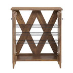 Alaterre Furniture 31" Bethel Mobile Contenitore Porta Scarpe in Legno di Acacia Naturale: Organizzatore Ingresso, Capacità 12 Paia