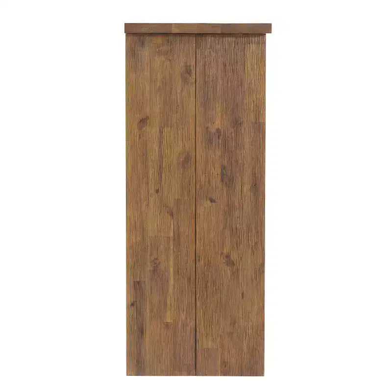 Alaterre Furniture 31" Bethel Mobile Contenitore Porta Scarpe in Legno di Acacia Naturale: Organizzatore Ingresso, Capacità 12 Paia