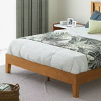 Struttura Letto con Piattaforma in Legno Deluxe Twin Alexis con Testiera, Naturale - Zinus: Stile Rustico, Nessuna Rete a Molle Necessaria