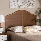 Testiera da letto Full Clive Vintage tradizionale rustica di Baxton Studio: ad arco, montata sul telaio del letto