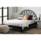 South Shore Queen 82,5" Hoya Letto e testiera neri