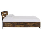 Acme Furniture Letto King Juvanth King Orientale Finitura Rovere Rustico/Nero
