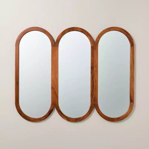 32"x26" Wood Framed Triple Oval Mirror - Hearth & Hand™ with Magnolia