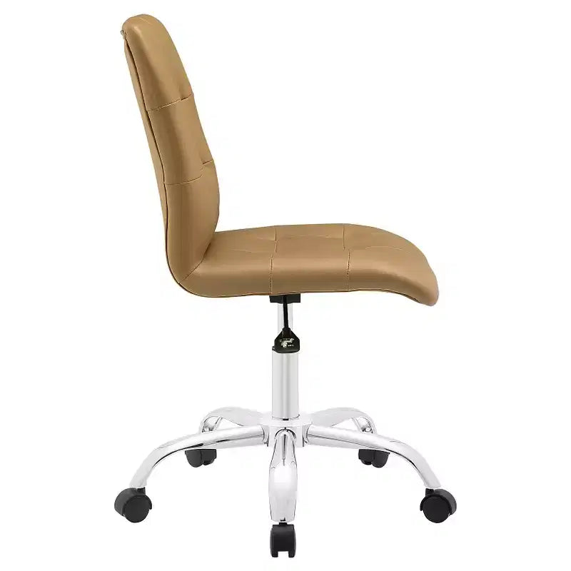 Sedia da ufficio Prim senza braccioli con schienale a mezza altezza - Modway