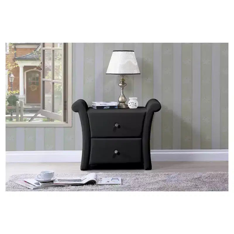 Table de chevet avec tiroir de rangement Victoria 2 - Baxton Studio
