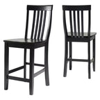 Set di 2 sgabelli da bar Crosley School House da 24 pollici altezza bancone