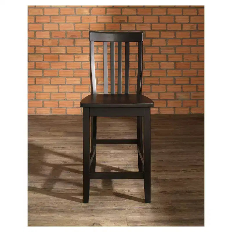 Set di 2 sgabelli da bar Crosley School House da 24 pollici altezza bancone