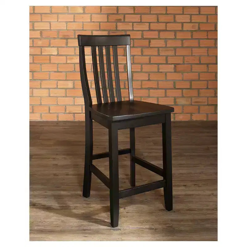 Set di 2 sgabelli da bar Crosley School House da 24 pollici altezza bancone