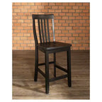Set di 2 sgabelli da bar Crosley School House da 24 pollici altezza bancone