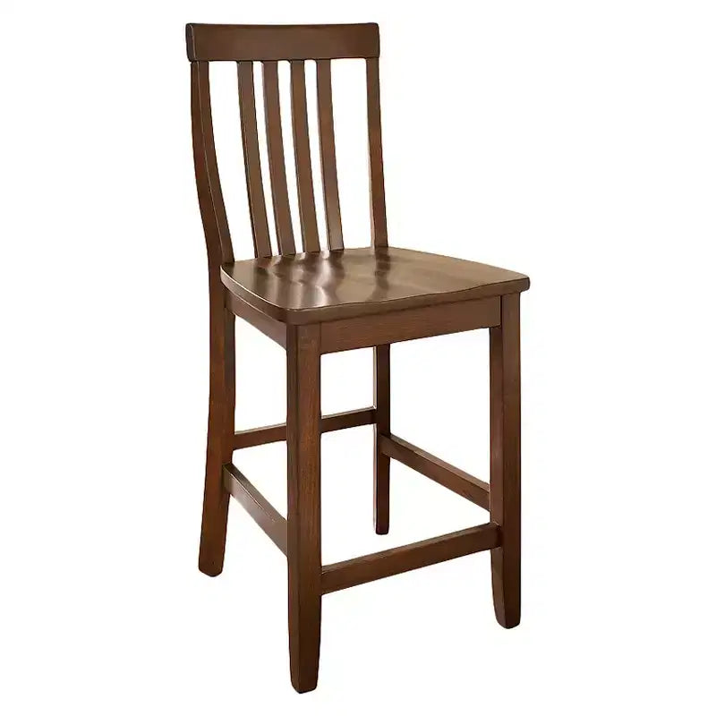 Set di 2 sgabelli da bar Crosley School House da 24 pollici altezza bancone