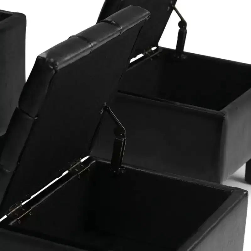 3 pz 44 Pouf contenitore Lancaster - Wyndenhall