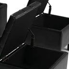 3 pz 44 Pouf contenitore Lancaster - Wyndenhall