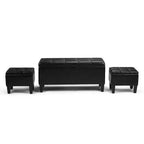 3 pz 44 Pouf contenitore Lancaster - Wyndenhall