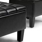 3 pz 44 Pouf contenitore Lancaster - Wyndenhall