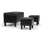 3 pz 44 Pouf contenitore Lancaster - Wyndenhall