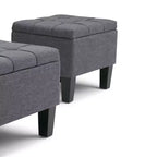 3 pz 44 Pouf contenitore Lancaster - Wyndenhall